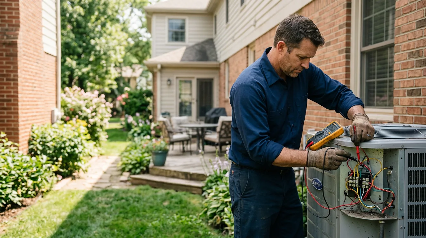 HVAC technician working near Benedict, ND